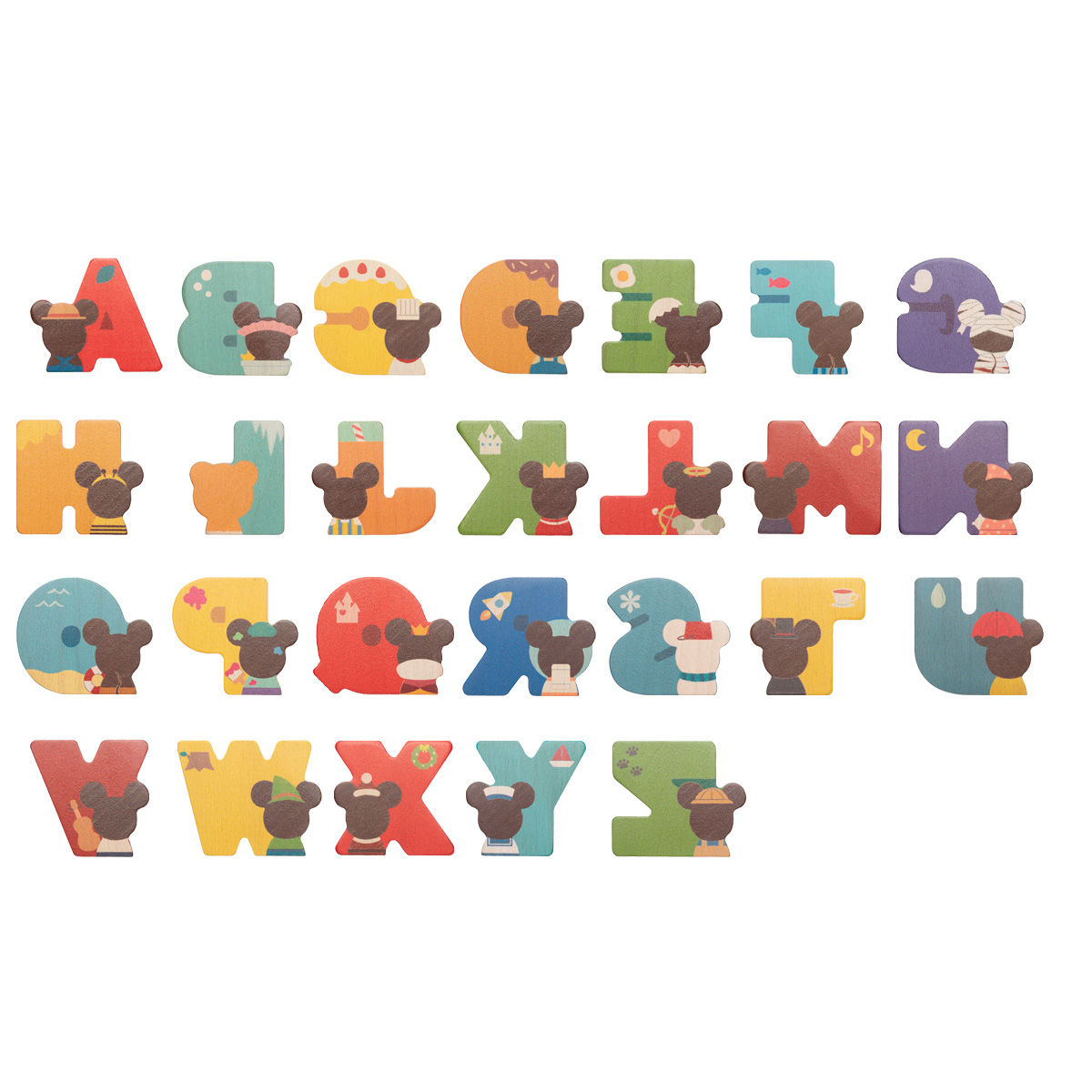 26文字セット Disney Kidea Alphabet ディズニーキャラクター 趣味 コレクション バンダイナムコグループ公式通販サイト