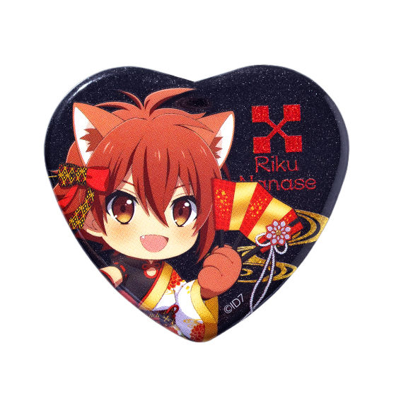 新品★アイナナ【逢坂壮五】ナンジャタウン★ハート型缶バッジ★2点セット 新品☆アイナナ【逢坂壮五】ナンジャタウン☆ハート型缶バッジ