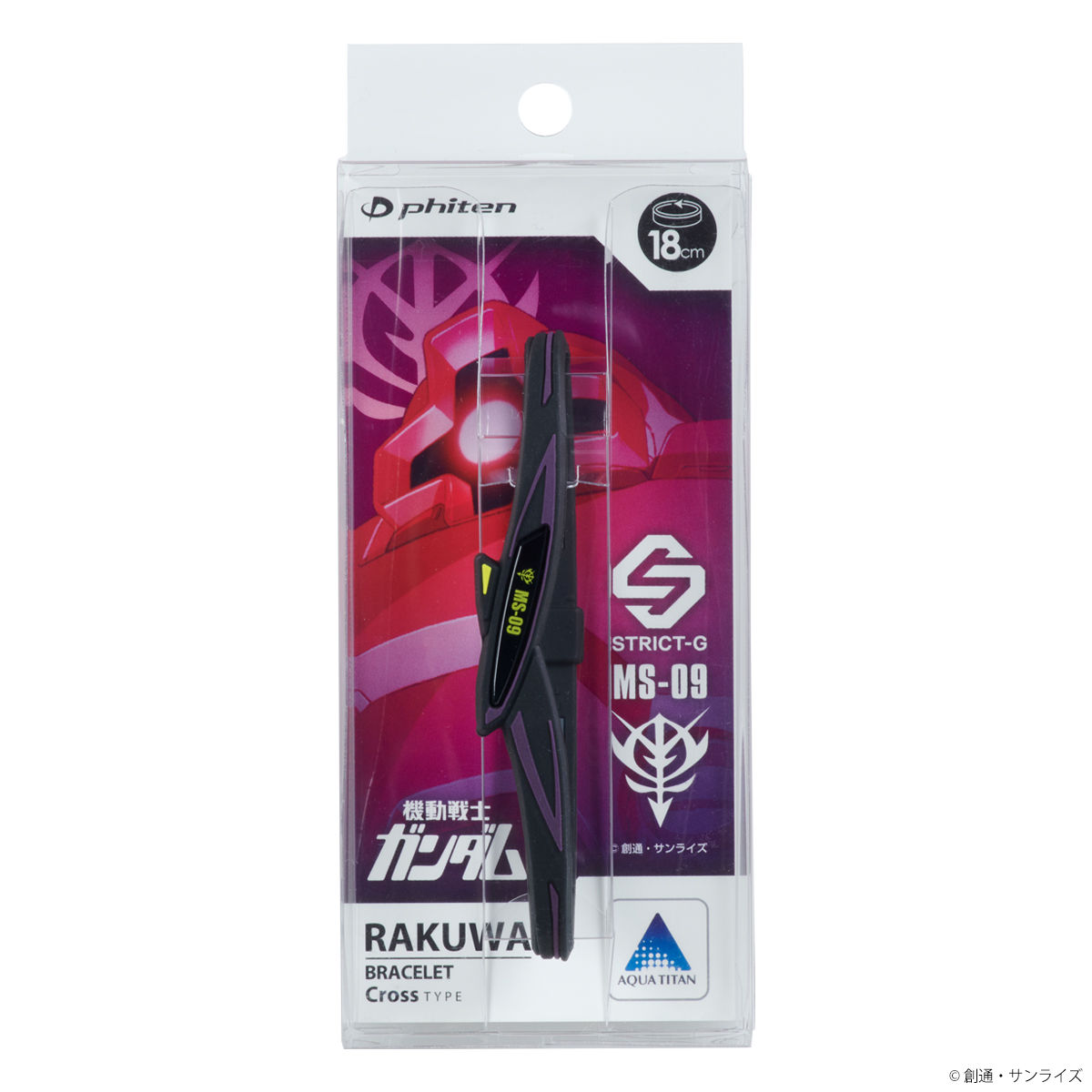 【fua accessory】さざなみブレスレット STRICT-G×Phiten 『機動戦士ガンダム』 RAKUWAブレス クロス MS-09