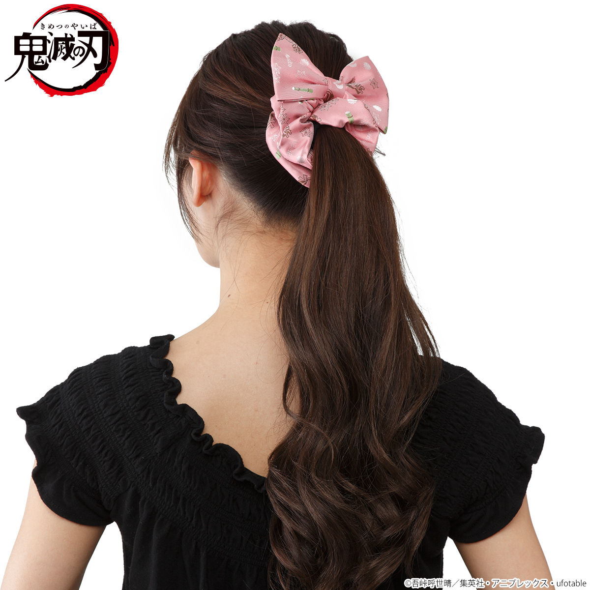 鬼滅の刃 モチーフ総柄リボンシュシュ 21年2月お届け 鬼滅の刃 趣味 コレクション バンダイナムコグループ公式通販サイト