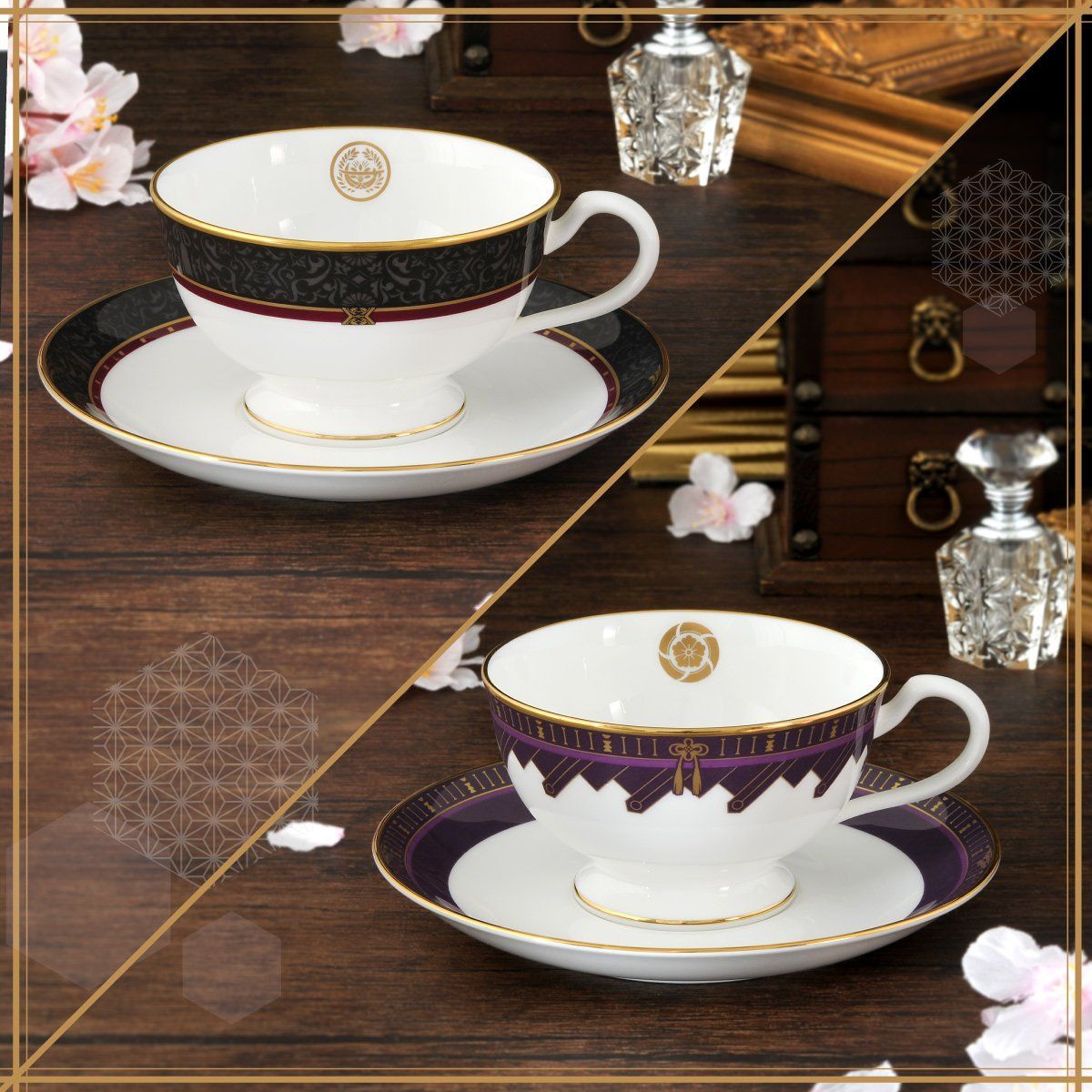 刀剣乱舞-ONLINE-×Noritake　ティーカップ＆ソーサーセット　【2次：2021年5月発送】