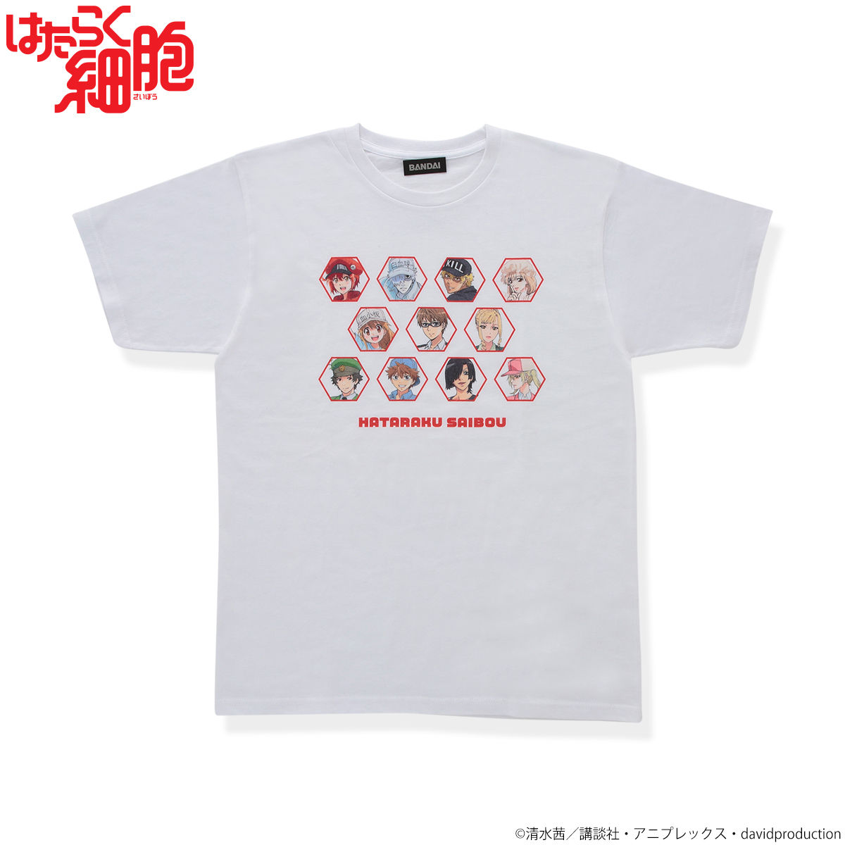 はたらく細胞 大集合 Tシャツ 趣味 コレクション バンダイナムコグループ公式通販サイト