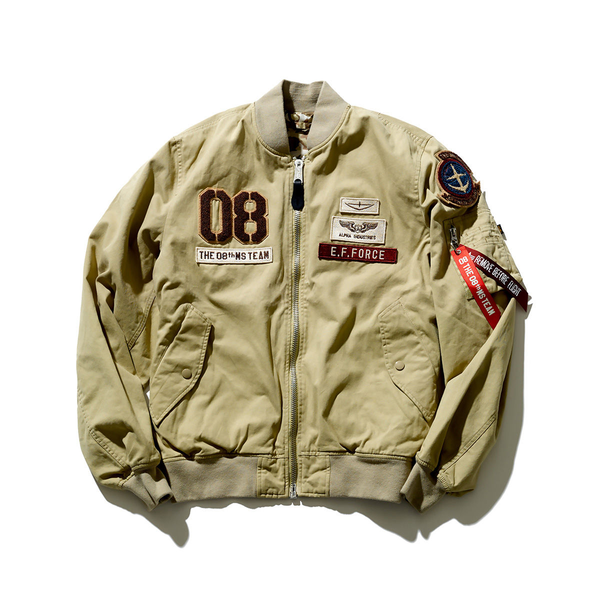 STRICT-G ALPHA INDUSTRIES LIGHT MA-1 COTTON『機動戦士ガンダム 第08MS小隊』 第08小隊モデル|  プレミアムバンダイ