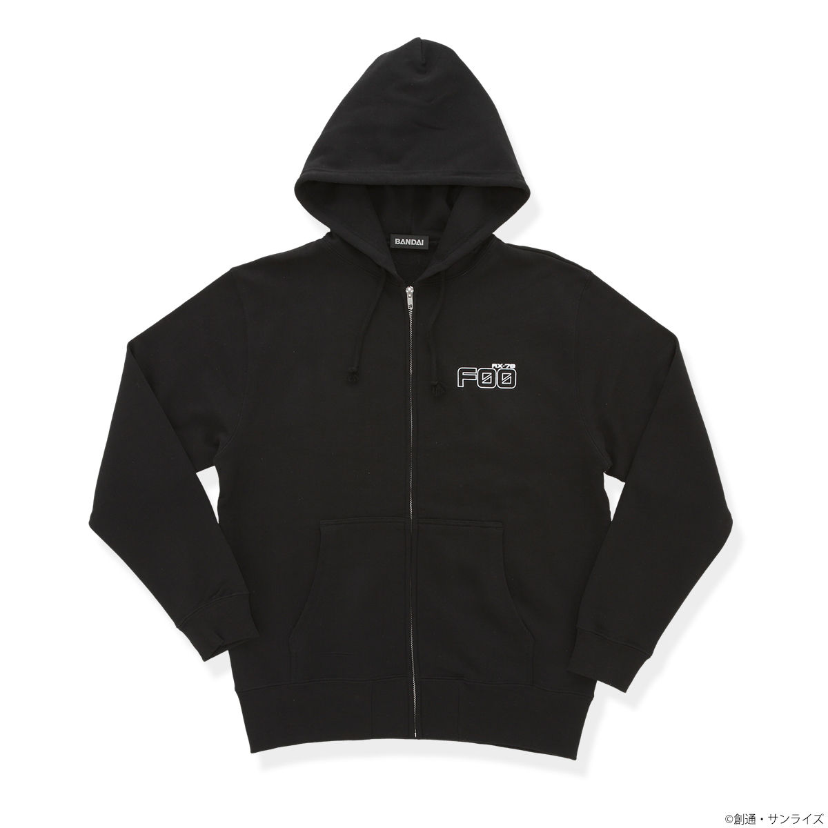 GUNDAM FACTORY YOKOHAMA ジップパーカー ブラック | 機動戦士ガンダム
