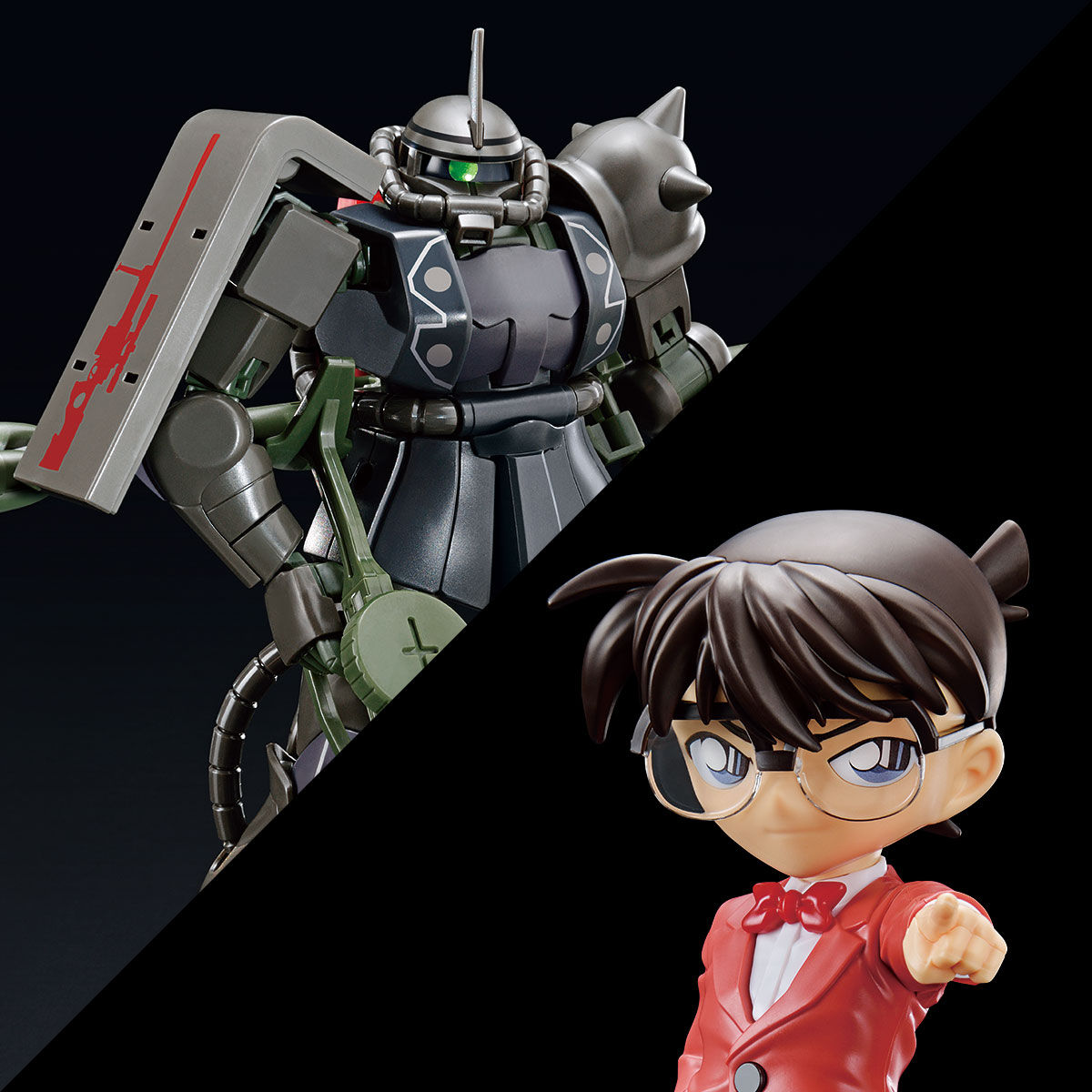 ENTRY GRADE 江戸川コナン(シャア専用ザクIIカラー)&HG 1/144 シャア専用ザクII(赤井秀一カラー)【2021年9月発送】