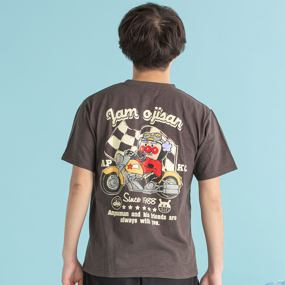 ジャムおじさんバイクtシャツ大人 それいけ アンパンマン ファッション アクセサリー バンダイナムコグループ公式通販サイト