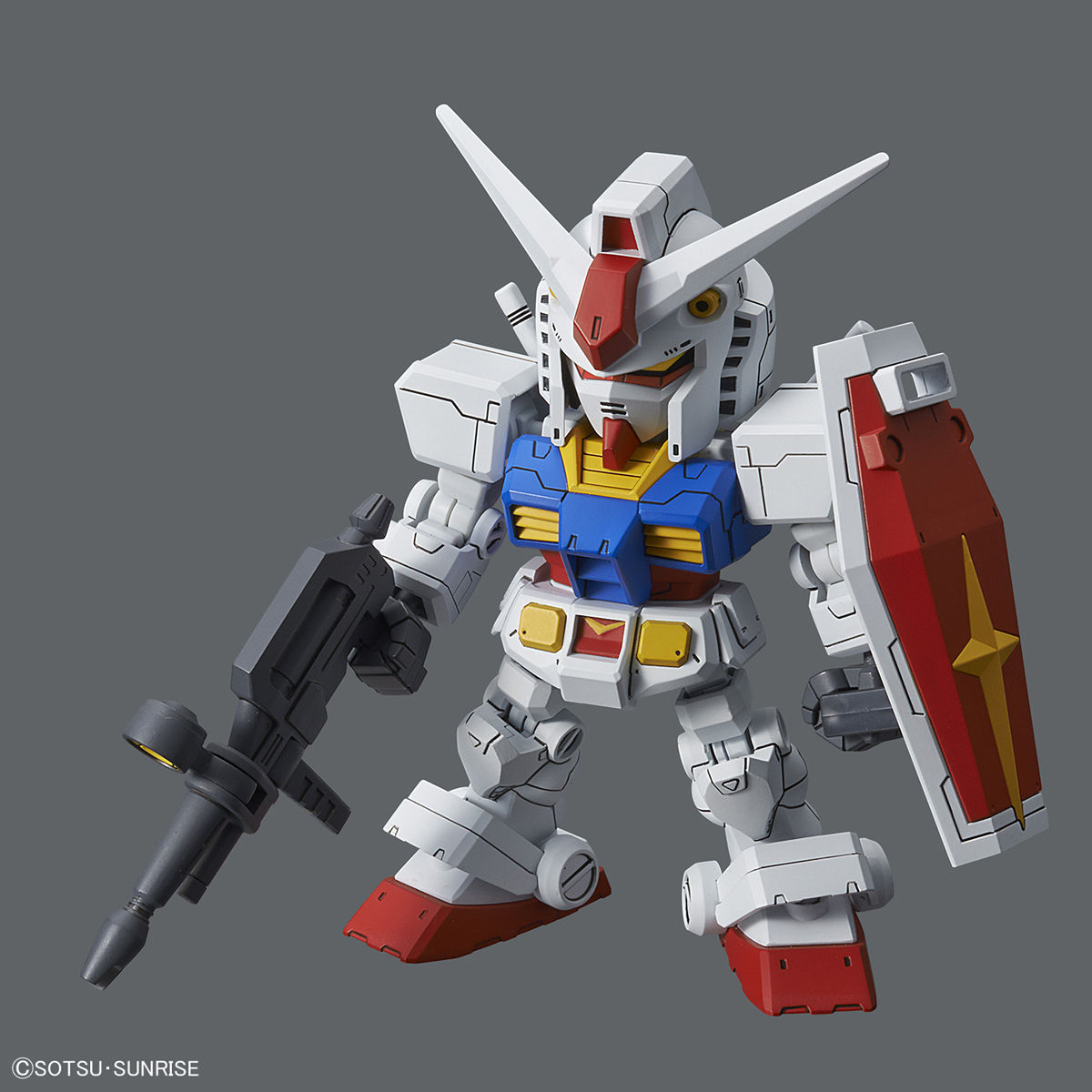 SD Gundam Cross Silhoutte RX-78-2 Gundam + CS Frame(White Color)