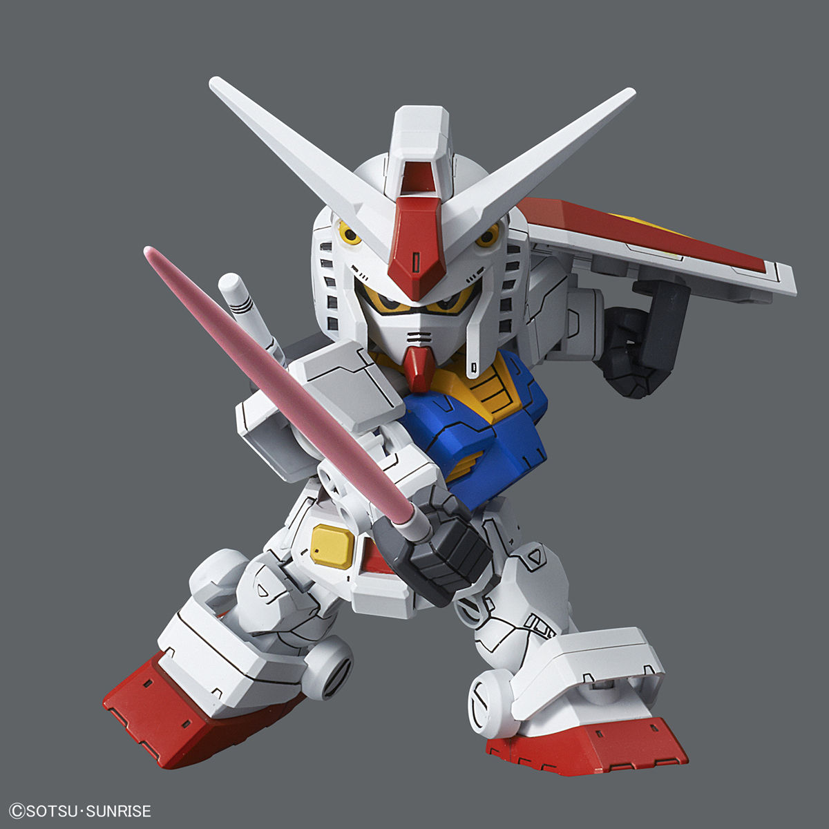 SD Gundam Cross Silhoutte RX-78-2 Gundam + CS Frame(White Color)