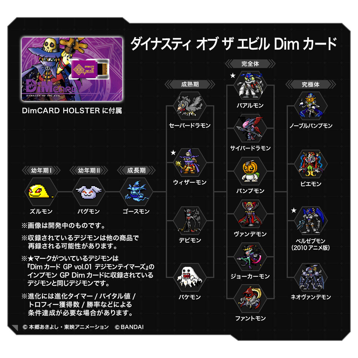 プレバン限定　Dimカード　ホルスターセット　バイタルブレス