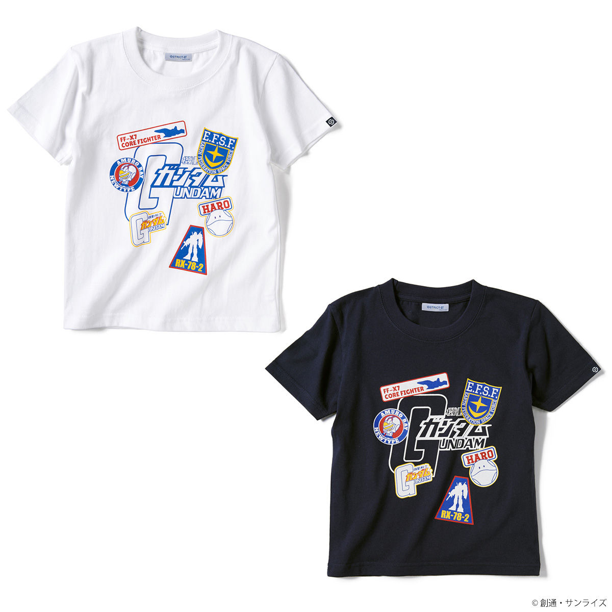 Strict G 機動戦士ガンダム キッズtシャツ ワッペンイラスト柄 機動戦士ガンダム 趣味 コレクション バンダイナムコグループ公式通販サイト