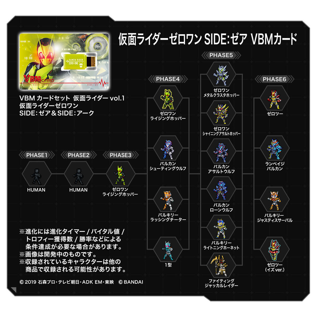 VBMカードセット 仮面ライダーvol.1 仮面ライダーゼロワンSIDE:ゼア 