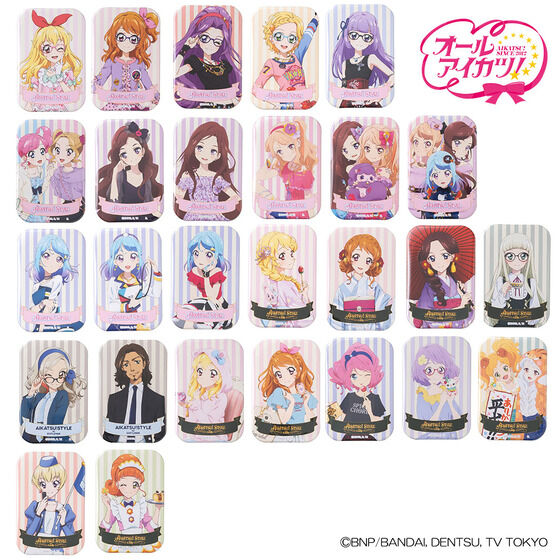 アイカツ　スクエア　缶バッジ　いちご　浴衣 アイカツ！シリーズ スクエア缶バッジ フルセット | アイカツ