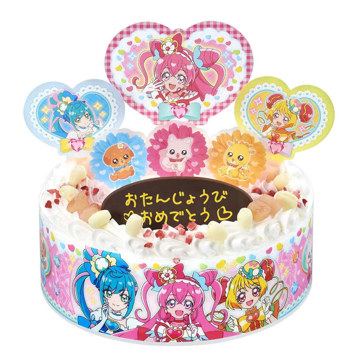 キャラデコパーティーケーキ デリシャスパーティ プリキュア 5号サイズ プリキュアシリーズ 趣味 コレクション バンダイナムコグループ公式通販サイト