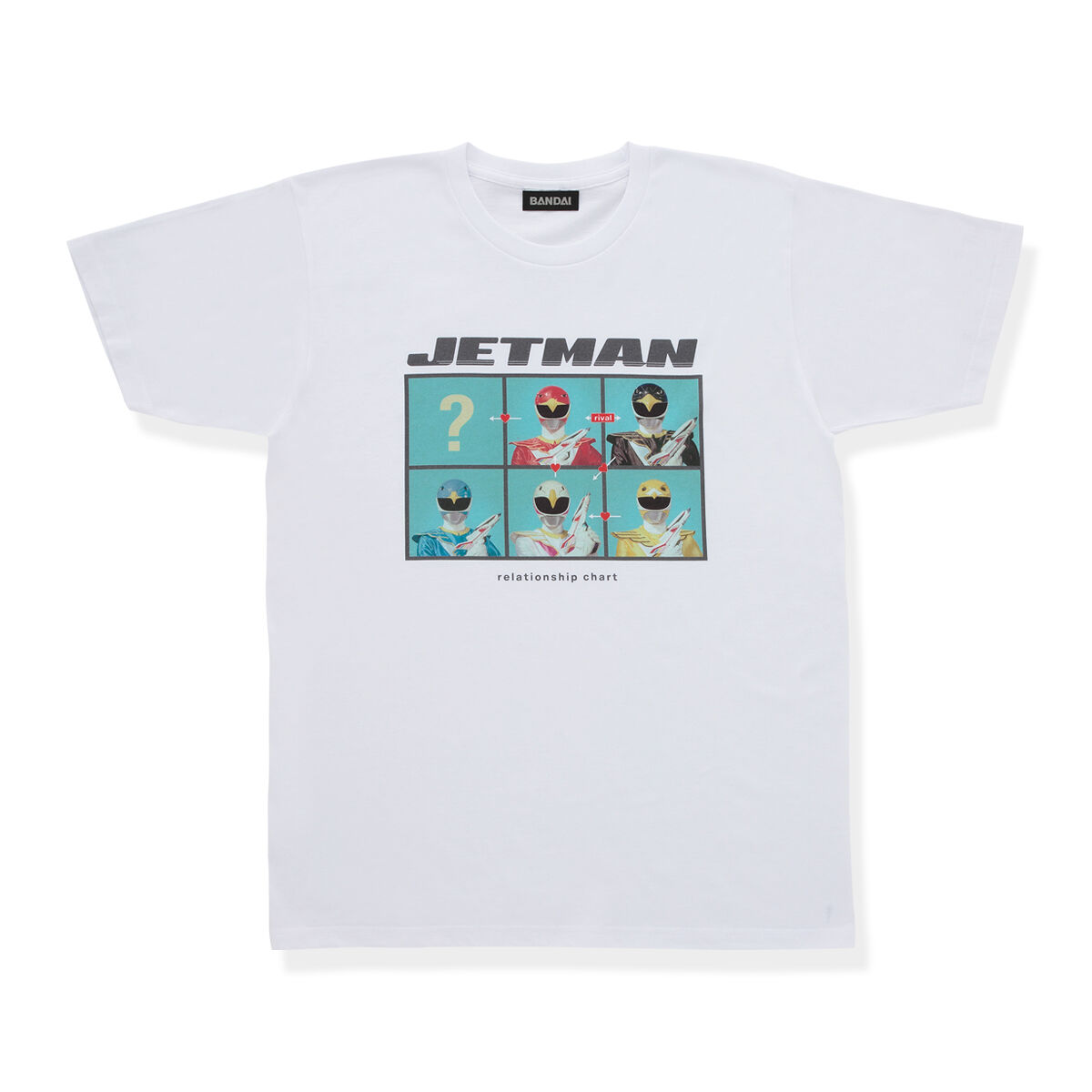 鳥人戦隊ジェットマン 30周年記念 コレクションTシャツ 相関図柄【6次受注22年4月発送分】