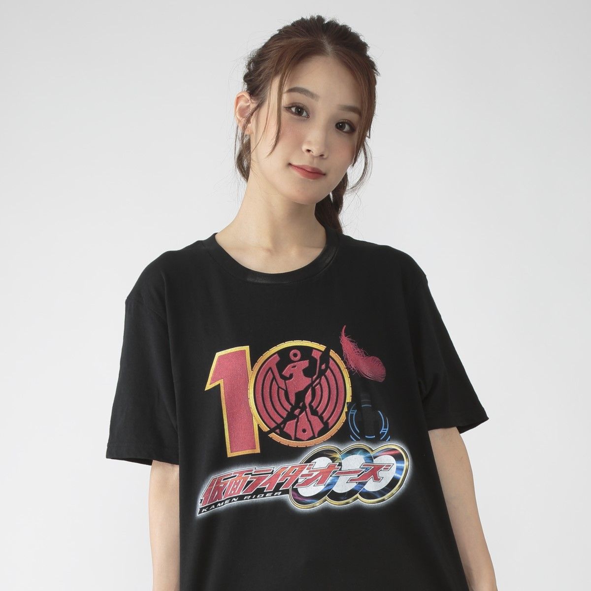 仮面ライダーオーズ Ooo 10周年記念ロゴ Tシャツ 仮面ライダーオーズ Ooo ファッション アクセサリー バンダイナムコグループ公式通販サイト