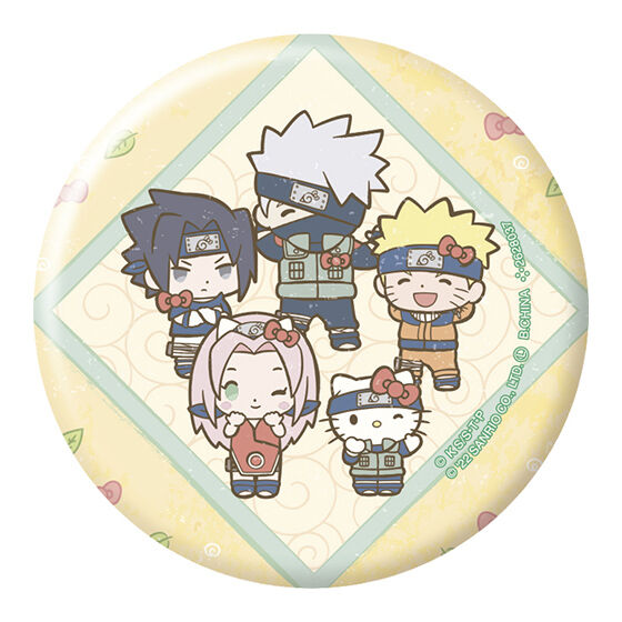 NARUTO×Sanrio characters ホログラム缶バッジコレクション ...