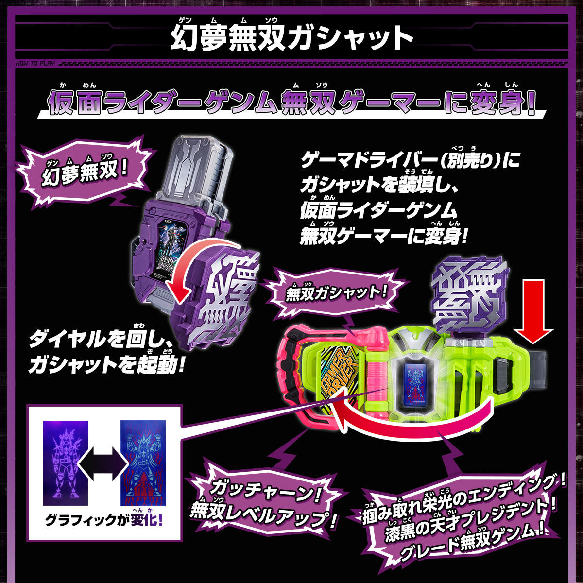 仮面ライダーゲンムズ DX幻夢無双ガシャット＋サウザンドアーク＆檀黎 