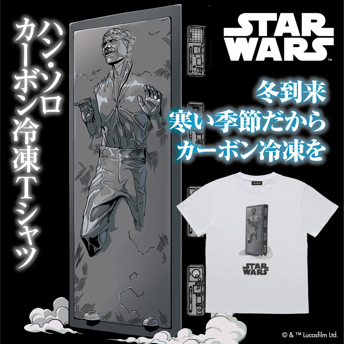 STAR WARS スター・ウォーズ ハン・ソロ カーボナイト Tシャツ | STAR