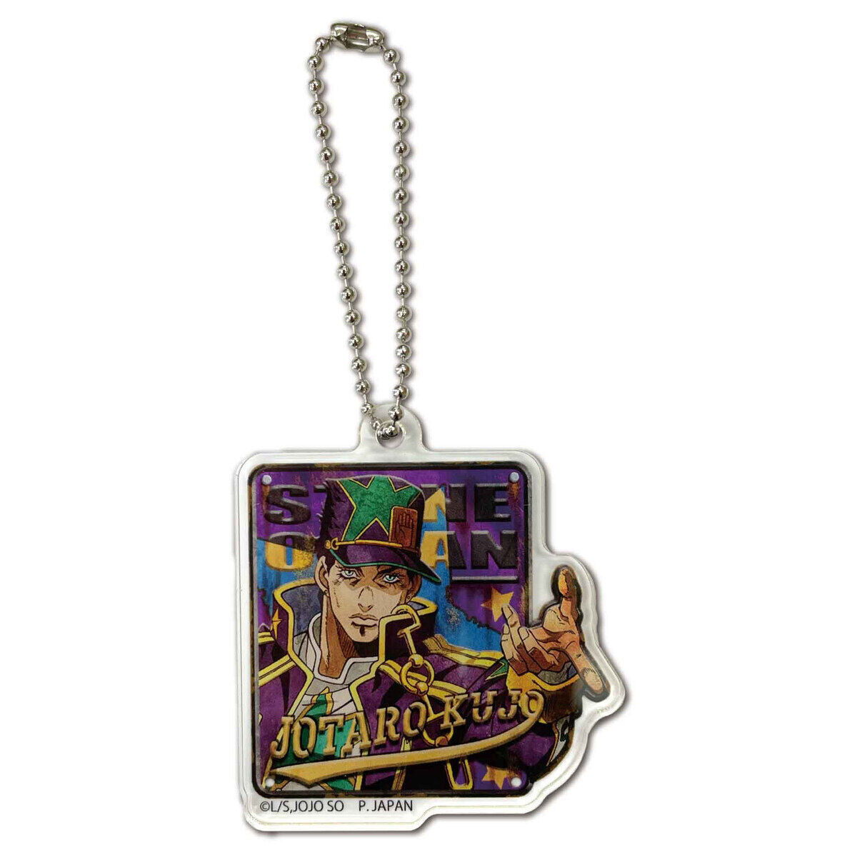 ジョジョの奇妙な冒険 ストーンオーシャン レトロ看板キーホルダー