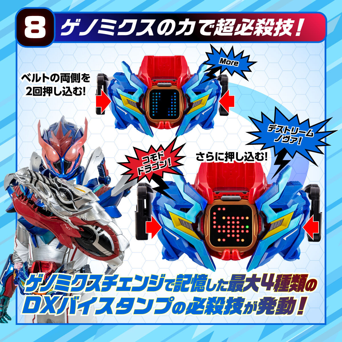 仮面ライダーリバイス 変身ベルト DXベイルドライバー＆デストリーム