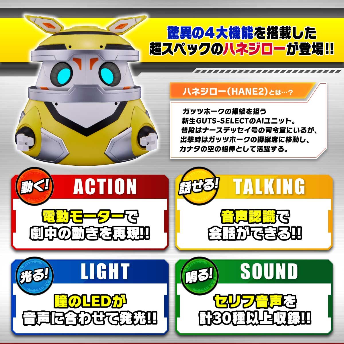 ウルトラマンデッカー 動く！話せる！光る！鳴る！ハネジロー