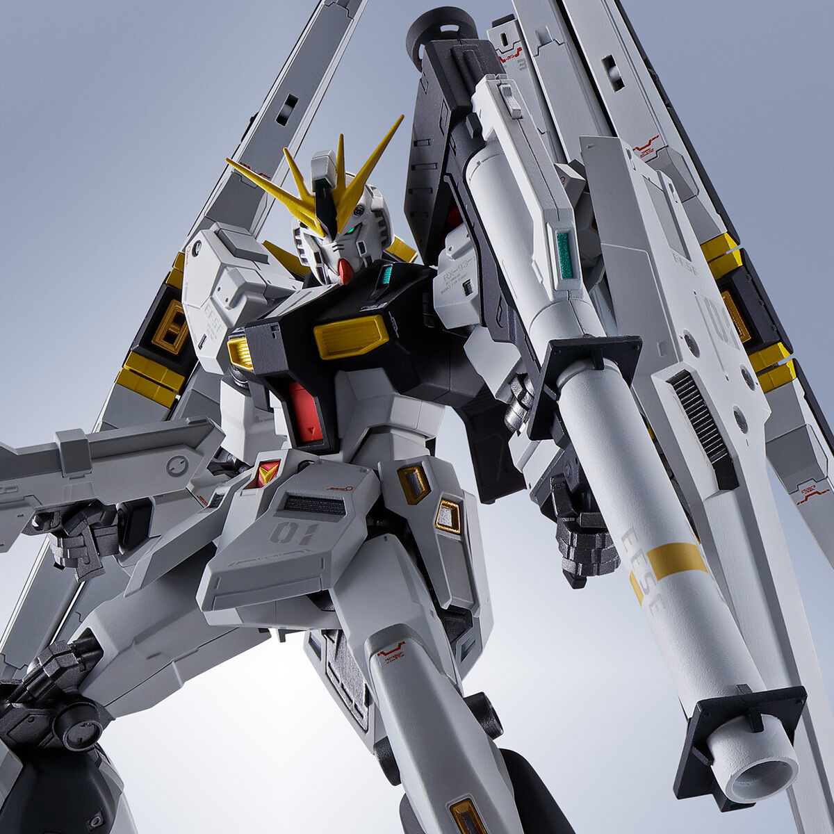 METAL ROBOT魂 ＜SIDE MS＞ νガンダム（ダブル・フィン・ファンネル装備型） | 機動戦士ガンダム 逆襲のシャア  フィギュア・プラモデル・プラキット | アニメグッズ ・おもちゃならプレミアムバンダイ｜バンダイナムコグループの公式通販サイト