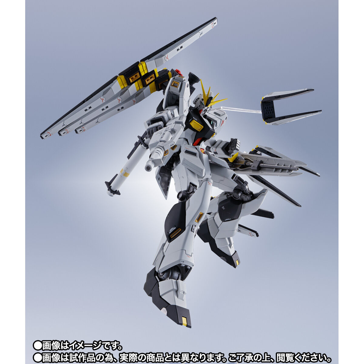 METAL ROBOT魂 ＜SIDE MS＞ νガンダム（ダブル・フィン・ファンネル装備型） | 機動戦士ガンダム 逆襲のシャア  フィギュア・プラモデル・プラキット | アニメグッズ ・おもちゃならプレミアムバンダイ｜バンダイナムコグループの公式通販サイト