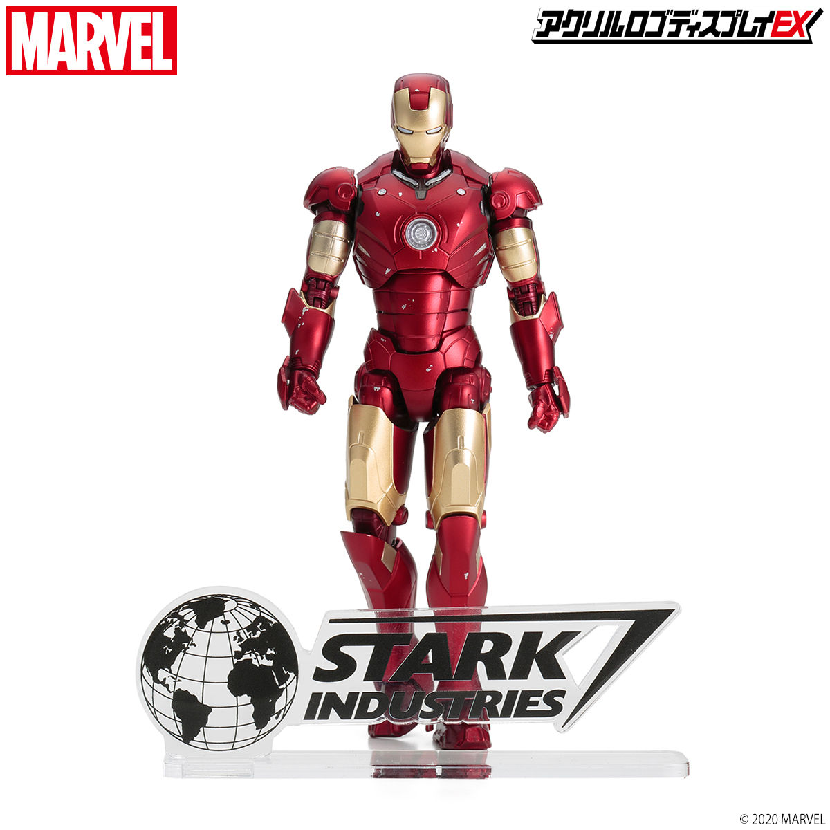 marvel マーベル　フィギュア　まとめ売り　アクリルスタンド アクリルロゴディスプレイEX スターク インダストリーズ/ STARK