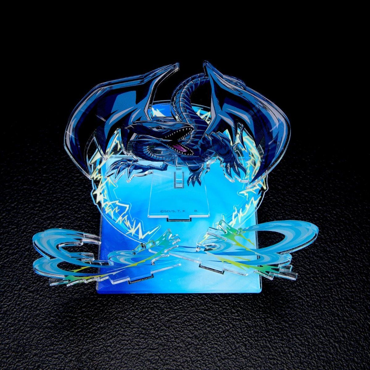 遊戯王 3D クリスタルアート 青眼の白龍 ブルーアイズ ホワイト