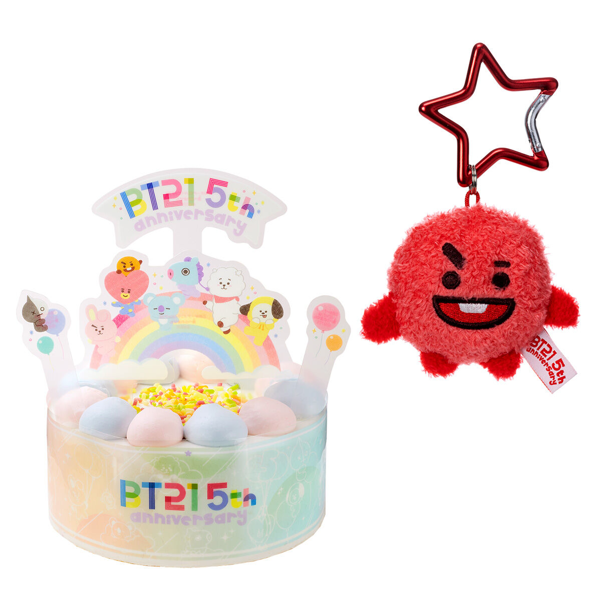 キャラデコ BT21 5thアニバーサリーケーキ SHOOKY【プレミアムバンダイ