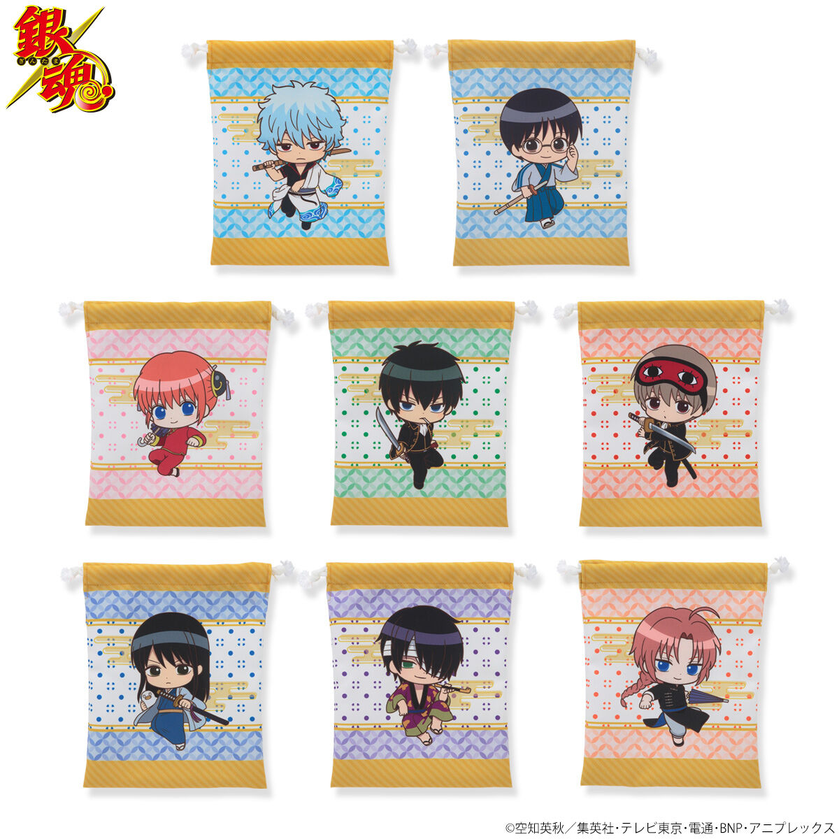 爆買いしたくなる 銀魂 SD柄巾着（全8種）(2023年5月お届け） ファッション | おもちゃ雑貨・手品