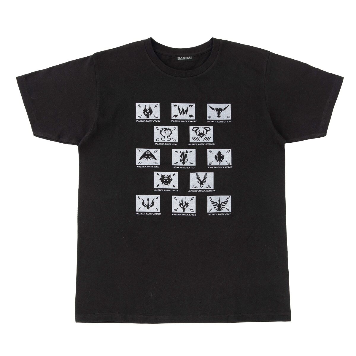 仮面ライダー龍騎 マークTシャツ ライダーベルト バックルデザイン柄