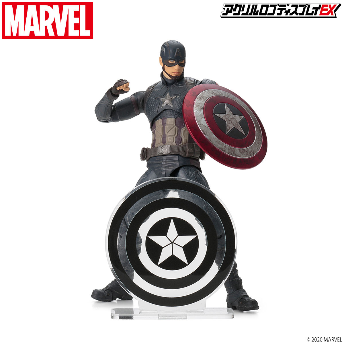 アクリルロゴディスプレイEX Marvel ヒーローマーク キャプテン