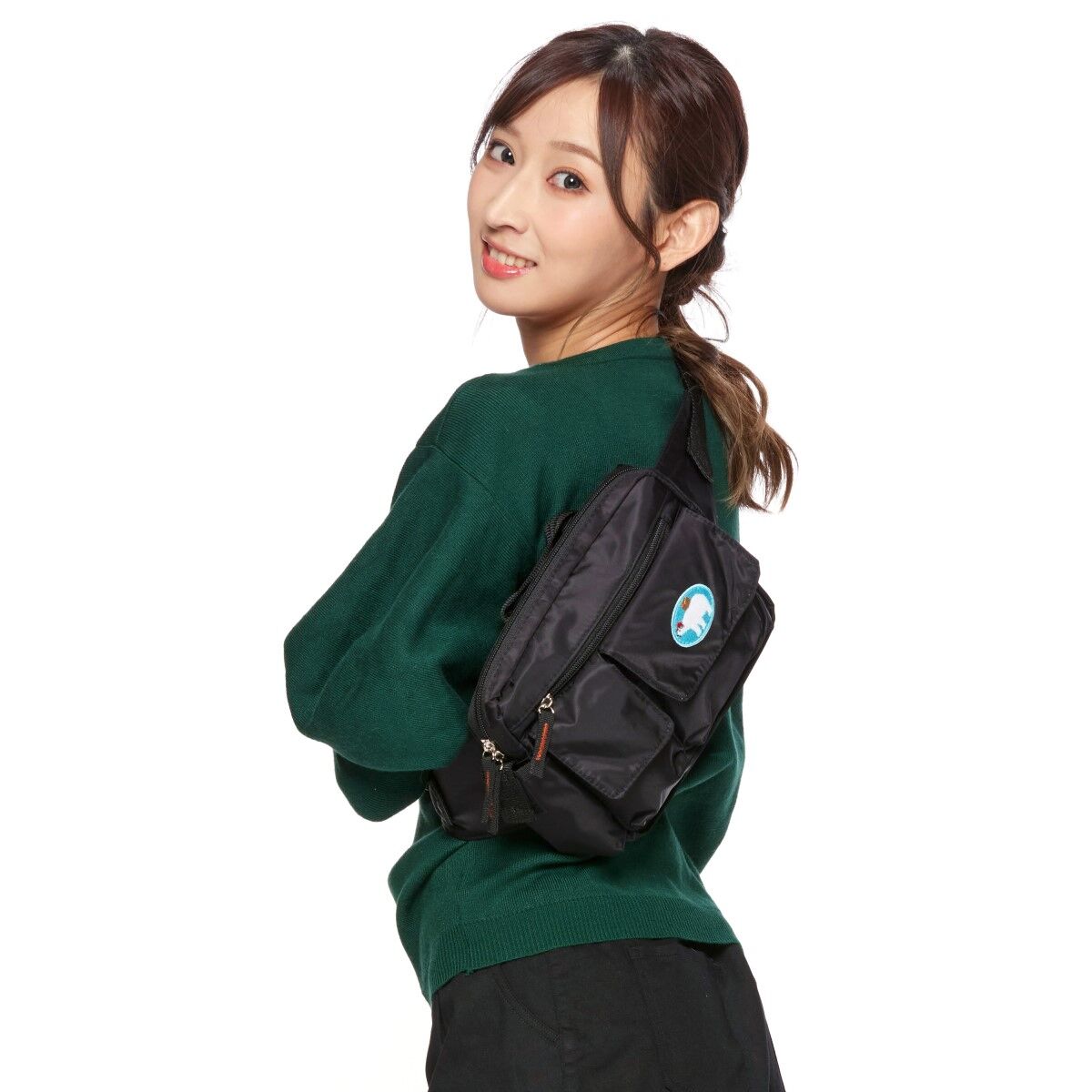 アトリエシロクマ舎　レザーウエストバッグ RADIALL × SPEAKEASY 「KAWASAKI - WAIST BAG」 レザーウエストバッグ