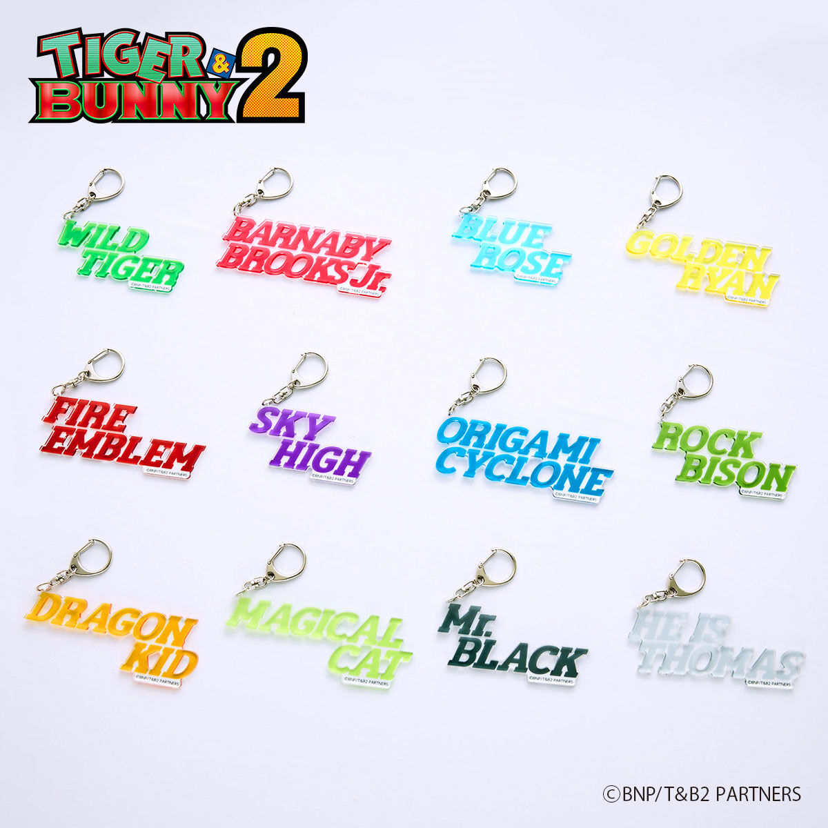TIGER & BUNNY 2 in NAMJATOWN ヒーローネームキーホルダー