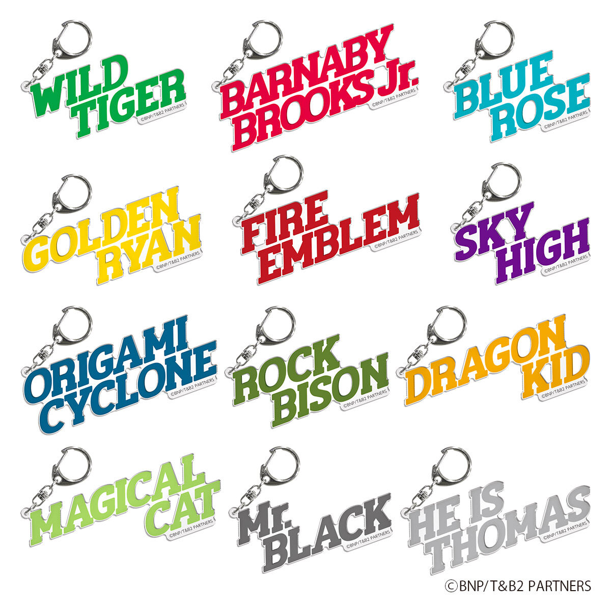 TIGER & BUNNY 2 in NAMJATOWN ヒーローネームキーホルダー | TIGER