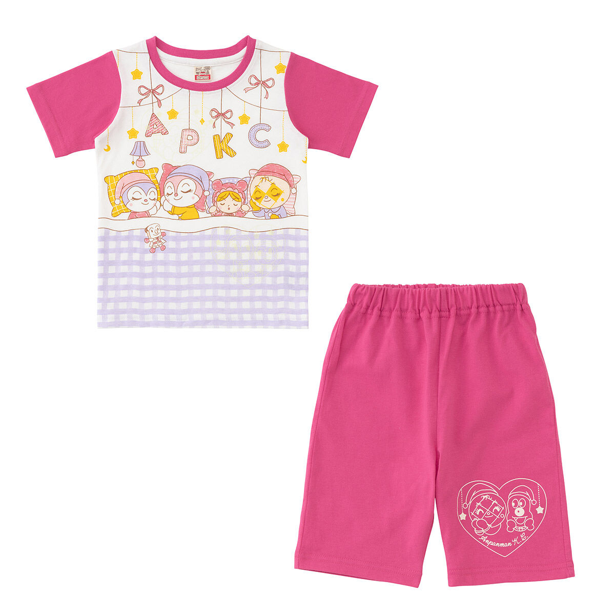 半袖光るパジャマ ピンク それいけ！アンパンマン ファッション・アクセサリー バンダイナムコグループ公式通販サイト