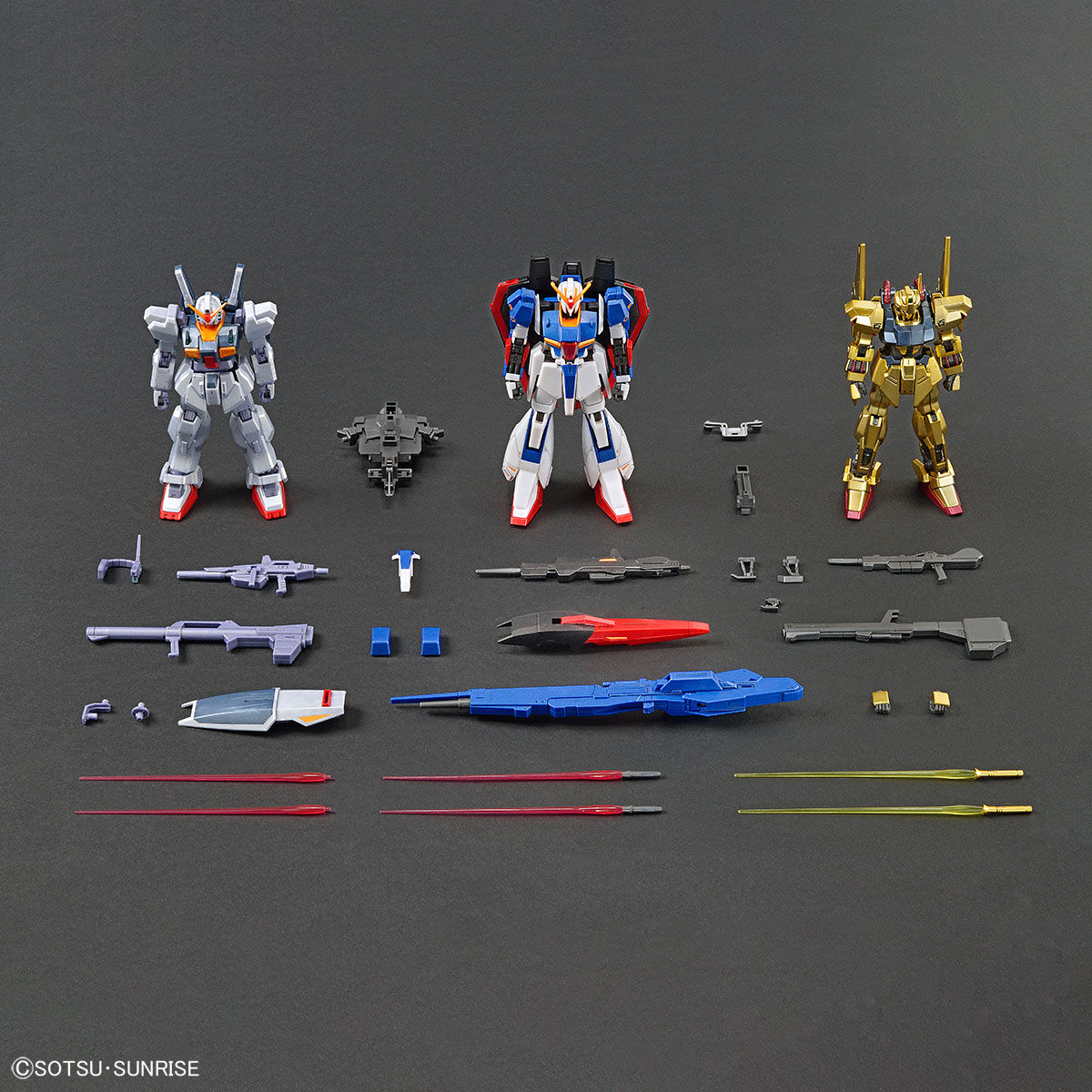 HGUC 1/144 MSZ-006 Zeta Gundam(U.C.0088) + MSN-00100 Hyaku-Shiki(Revive Version) + RX-178 Gundam Mk-Ⅱ(Revive A.E.U.G. color)(Gryphios War Special Color)