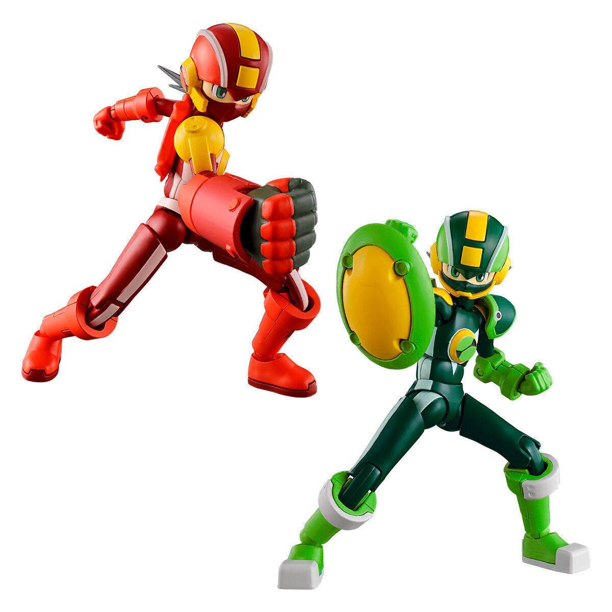 BANDAI SMPキメポーズ　ロックマンエグゼ　スタイルチェンジ　ヒートガッツ＆ウッドシールドセット★未使用