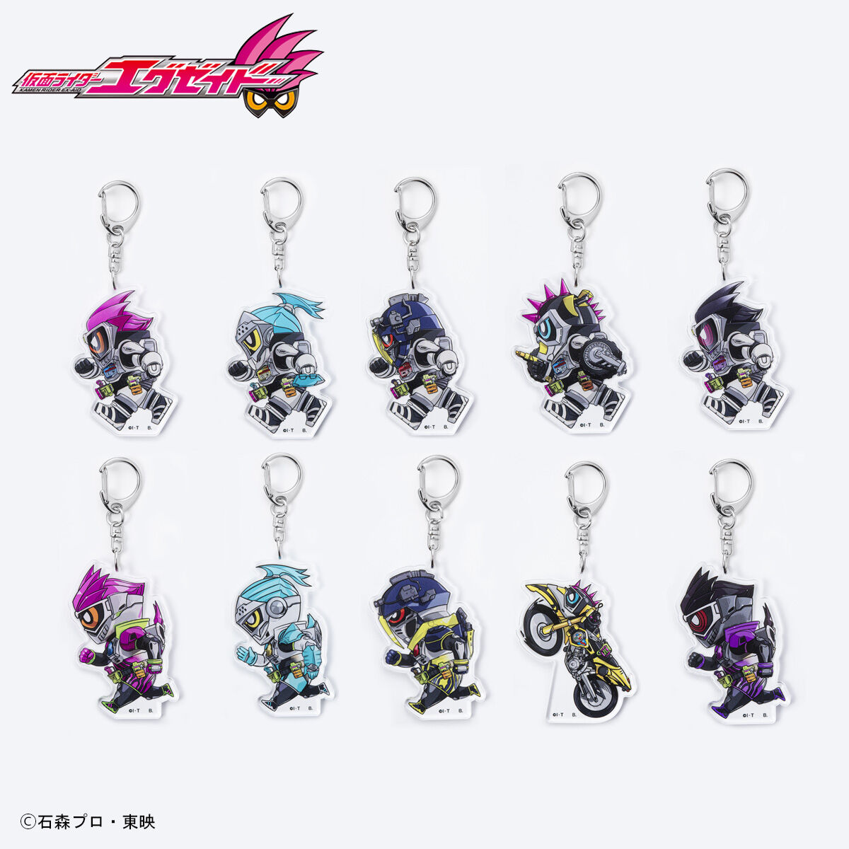 仮面ライダーエグゼイド 走るデフォルメシリーズ アクリルキーホルダー