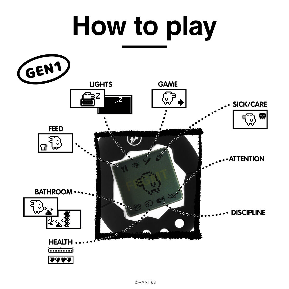 Original Tamagotchi FRGMT EDITION たまごっち