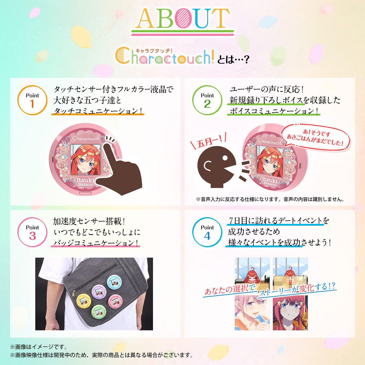 キャラクタッチ！-五等分の花嫁- （中野一花／中野二乃／中野三