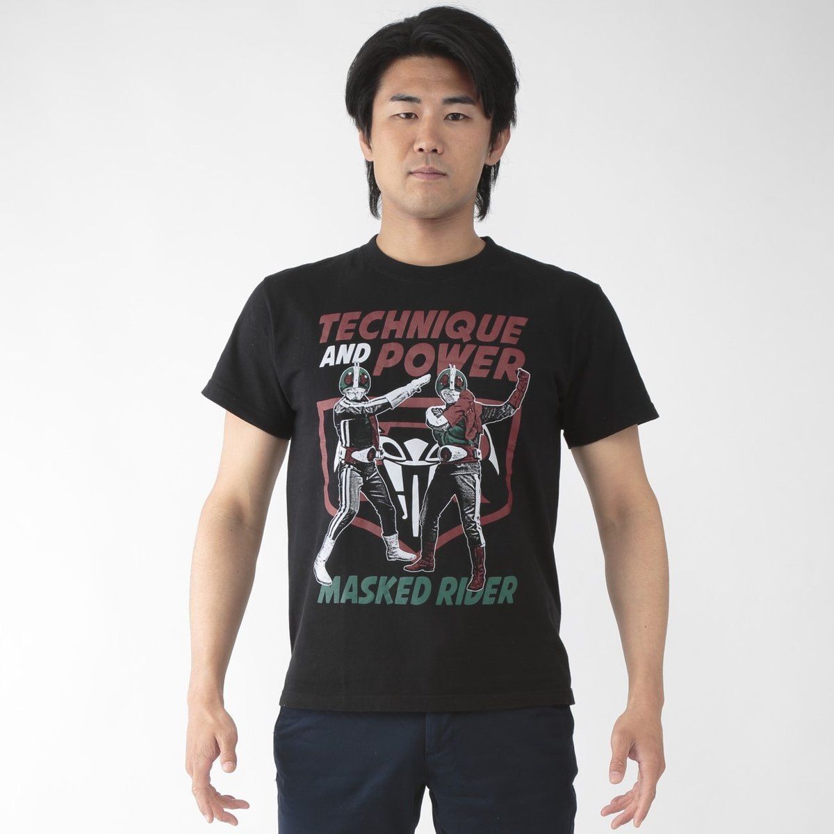 昭和仮面ライダー×ノルソルマニア Tシャツ 技の1号力の2号 | 仮面