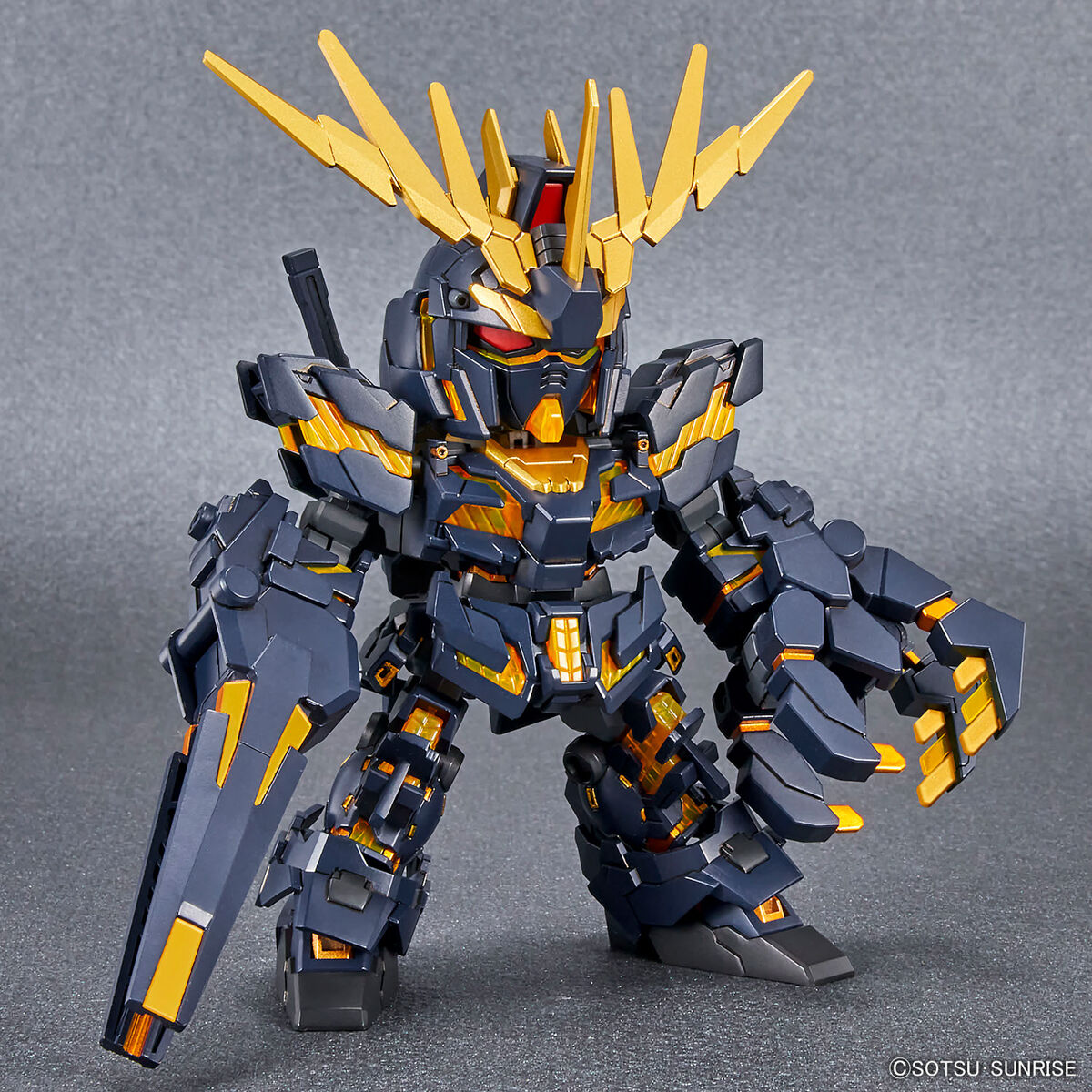 SD Gundam Cross Silhoutte RX-0 Unicorn Gundam 02 Banshee[Destroy Mode] + Armed Armor Full set