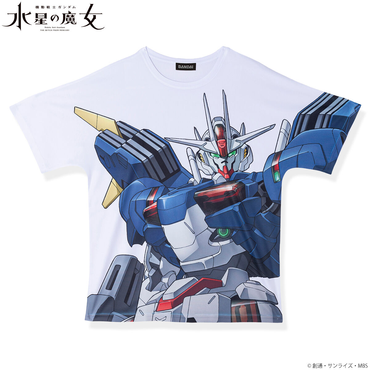 機動戦士ガンダム 水星の魔女 フルパネルTシャツ ガンダム・エアリアル