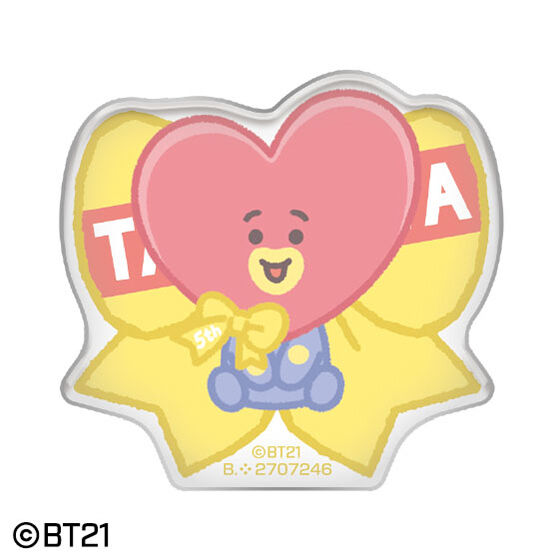 バンダイナムコアミューズメント限定 BT21 5th anniversary カプセルアクリルバッジ｜ガシャポンオフィシャルサイト