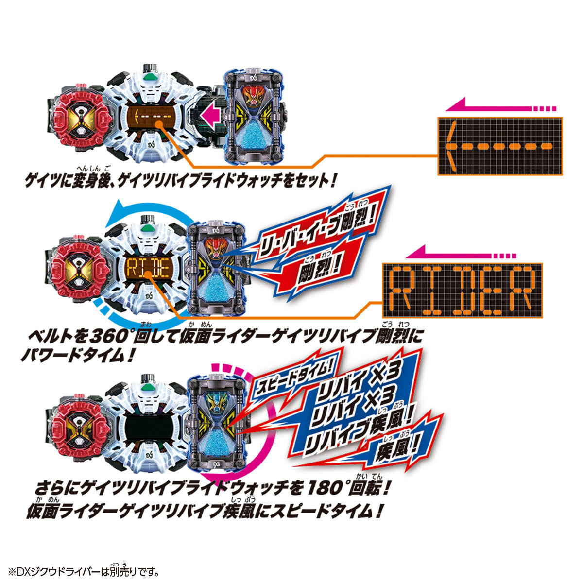 仮面ライダージオウ SUPER BEST DXゲイツリバイブライドウォッチ