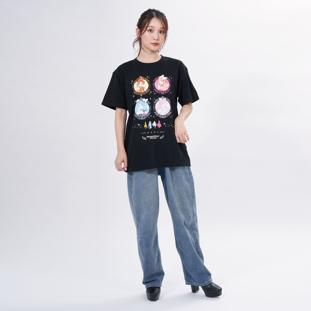 ひろがる！スカイプリキュア　お台場　Tシャツ　黒　XL　大きい　大人向け　限定品 キュアスカイ Tシャツ [ひろがるスカイ！プリキュア] | 二次元