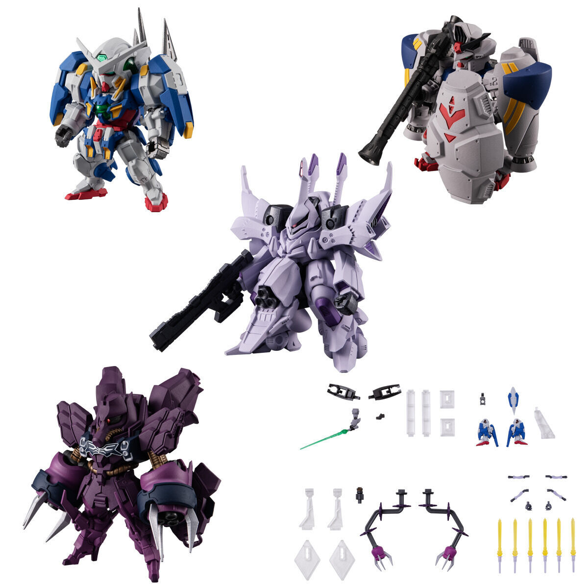 ガンダムコンバージ【 SP05 ＆ EX07 ＆ EX12 】4体セット-