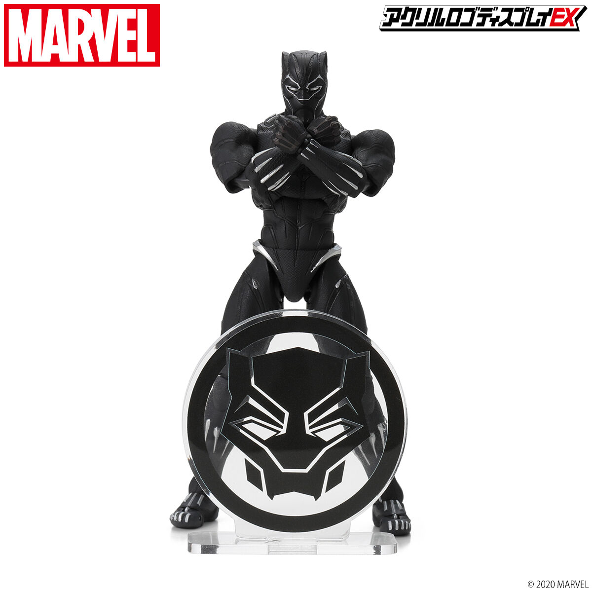 アクリルロゴディスプレイEX Marvel ヒーローマーク ブラックパンサー